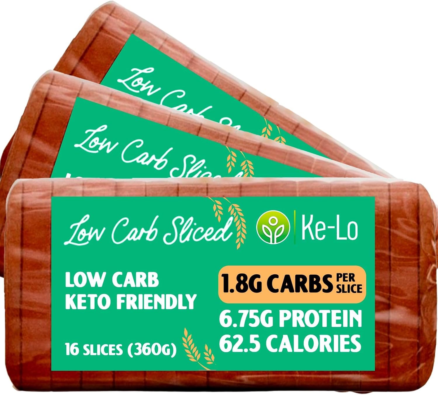 Keto-Pro Low Carb Keto Friendly Bread (3 Pack) | Keto Bread | Low Carb Bread | Low Calorie Bread Helping You Stay Fuller for Longer | Low Carb Snacks & Keto Food | Low Carb Bread UK