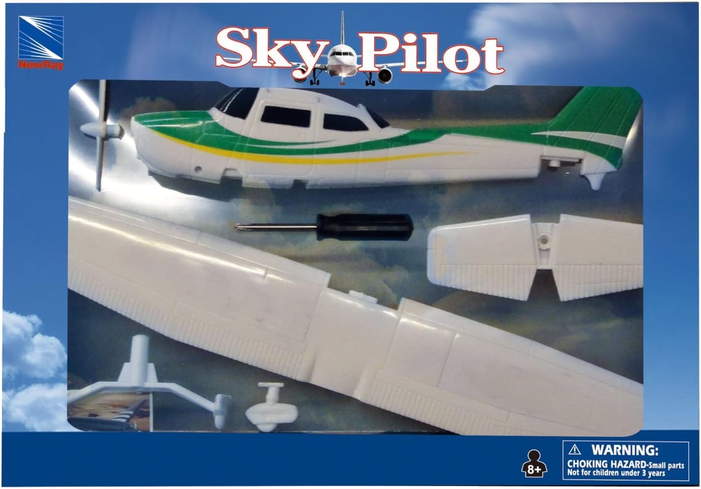 NewRay 1:42 Cessna 172 Skyhawk with Wheel Diecast Aircraft, for 12 months to 500 months