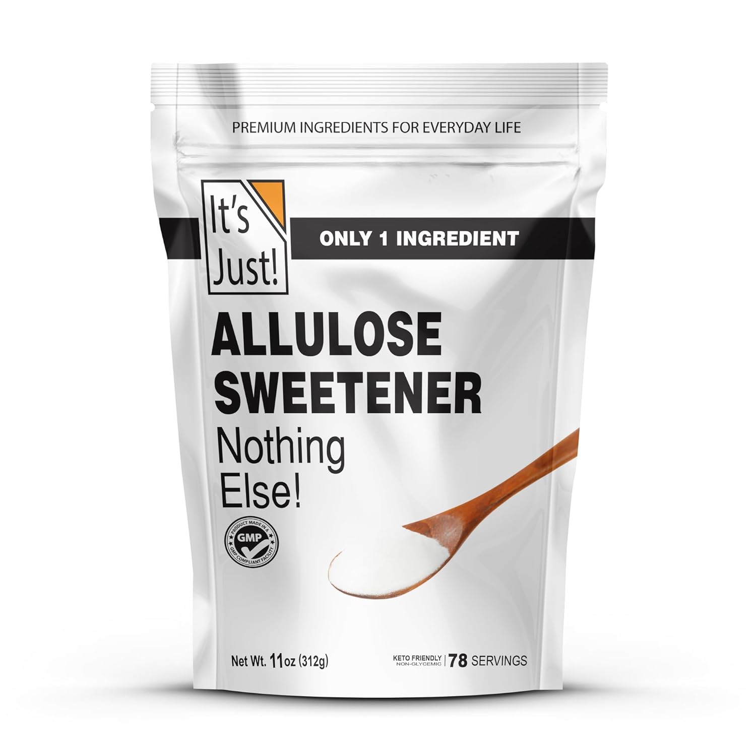 It's Just - Allulose, Sugar Substitute, Keto Friendly Sweetener, Non-Glycemic, Non-GMO (11oz)