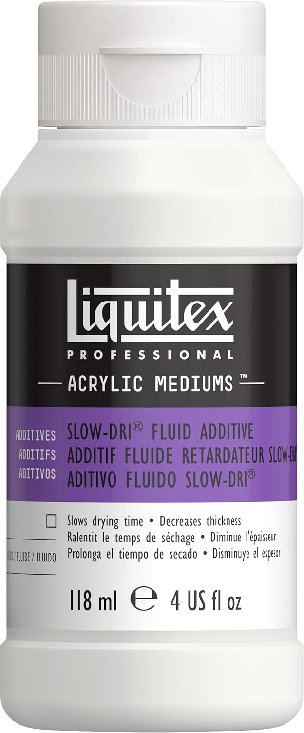 Liquitex 126704 Professional Slow-Dri Fluid Retarder Effects Medium, 118 Ml