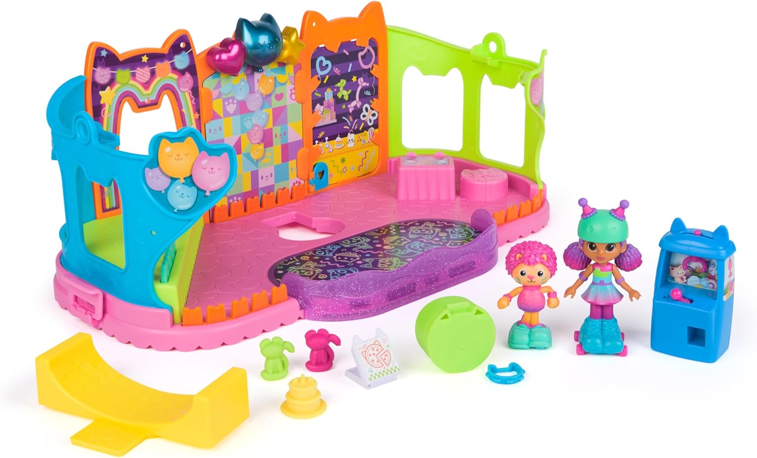 Gabby’s Dollhouse, Party Room Playset with Exclusive Toy Figures, Doll’s House Furniture, Accessories and Fidget Play, Kids’ Toys for Girls and Boys Aged 3+