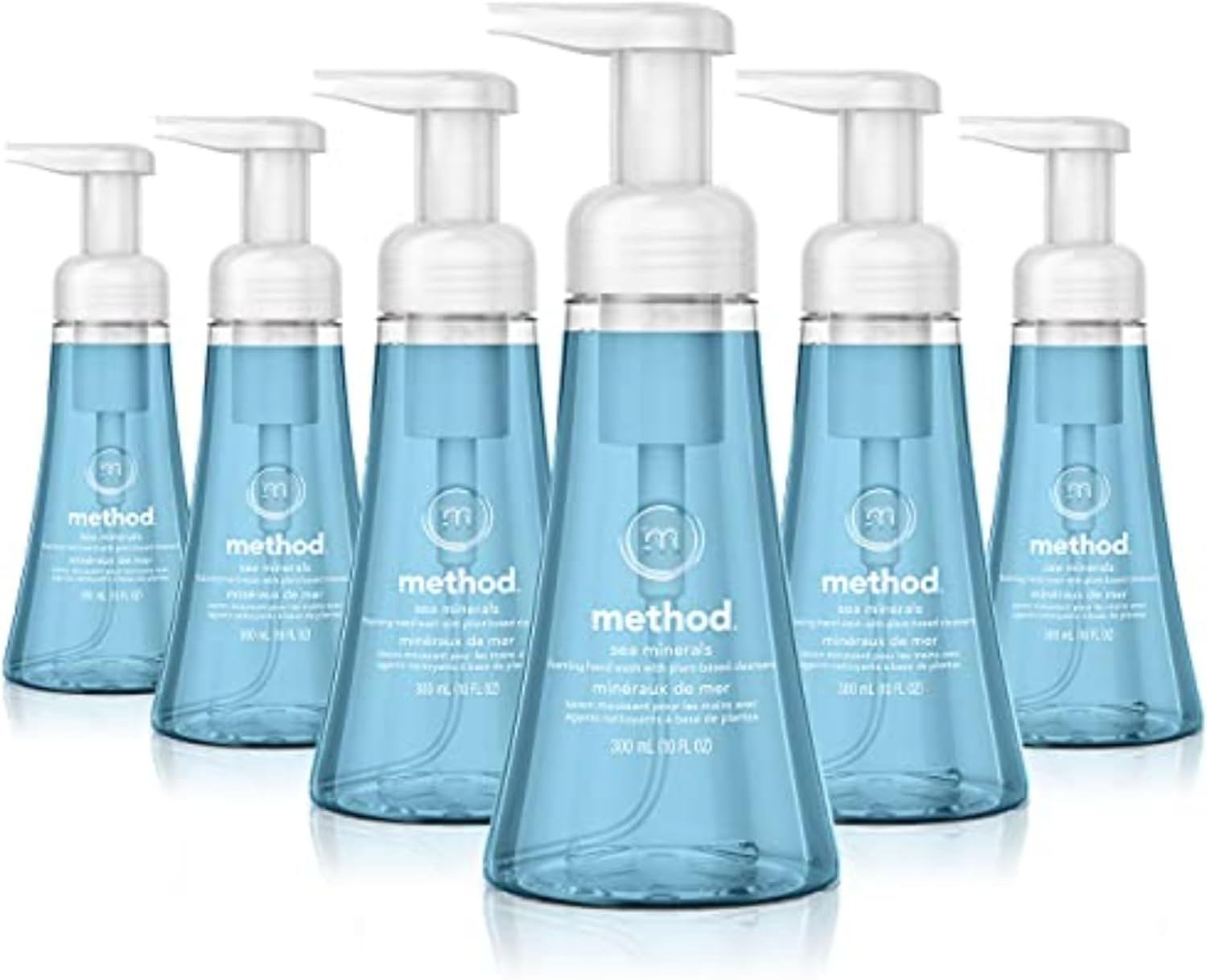 Method Foaming Hand Soap, Sea Minerals, Paraben and Phthalate Free, Biodegradable Formula, 10 Fl Oz (Pack of 6)