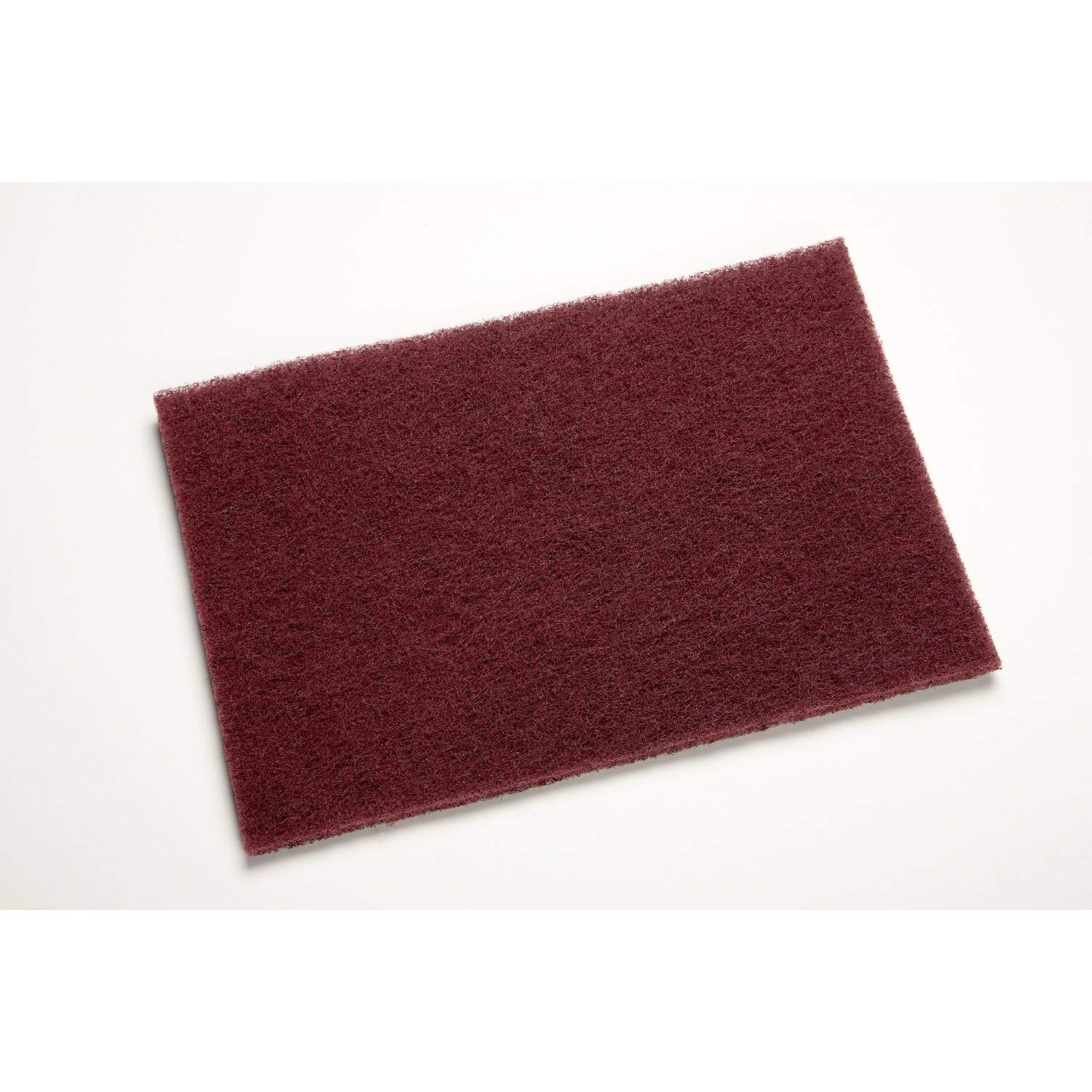 3M Scotch-Brite General Purpose 7447 Hand Pad, Very Fine Grade, 6 in x 9 in, Pack of 30, Aluminum Oxide, Surface Preparation, Scuffing, Blending, Cleaning, Maroon