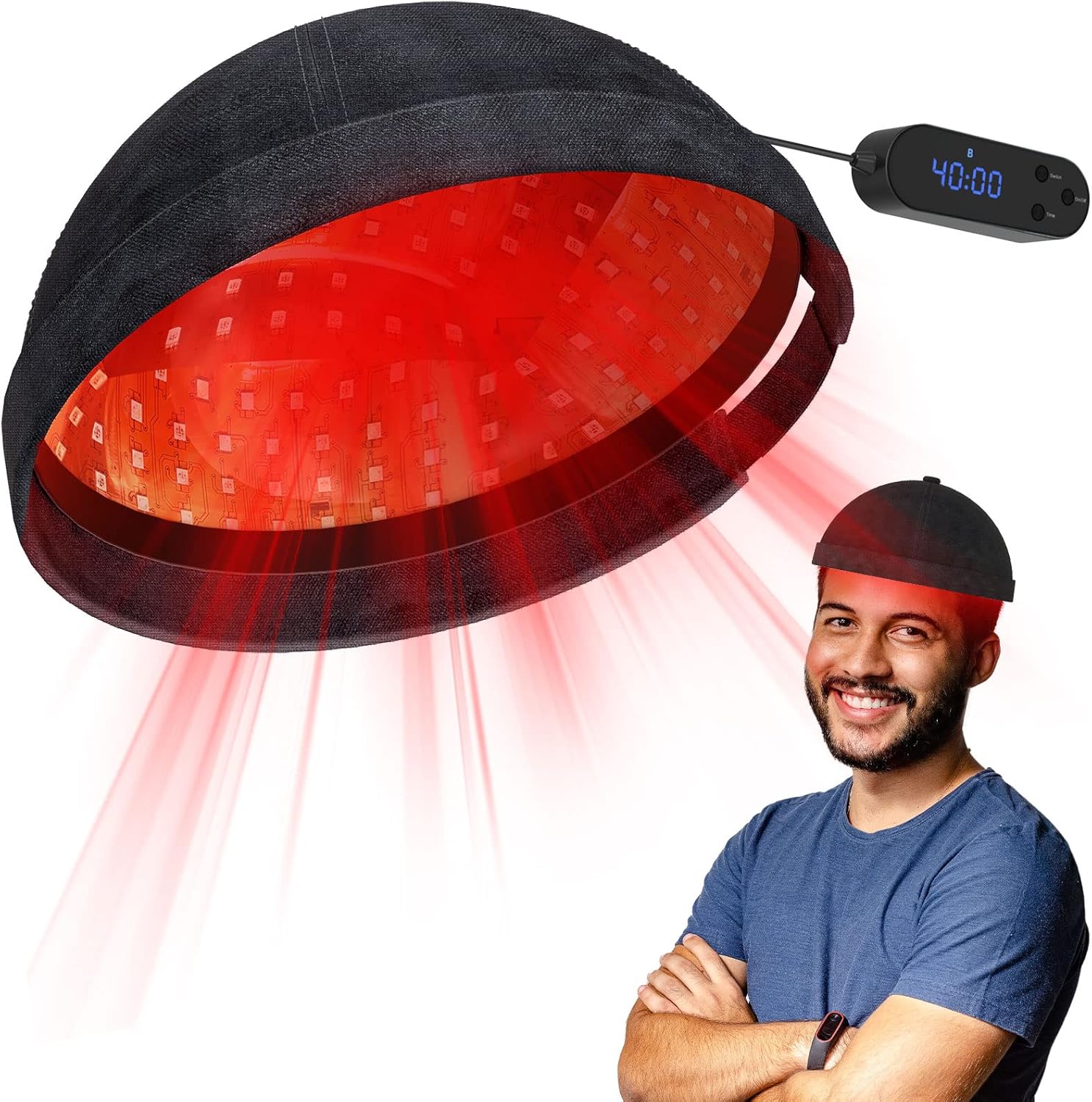 Laser Hair Growth Helmet, Hair Loss Treatment for Thinning Hair with 236 pcs Lamp, FDA Cleared Hair Growth Cap Treatments Restore Hair Thickness, Alopecia