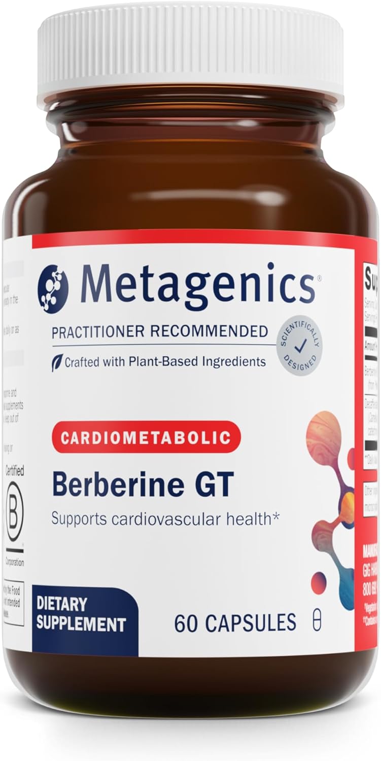 Metagenics Berberine GT - Supports Cardiovascular Health and Healthy Carbohydrate Metabolism* - 60 Count