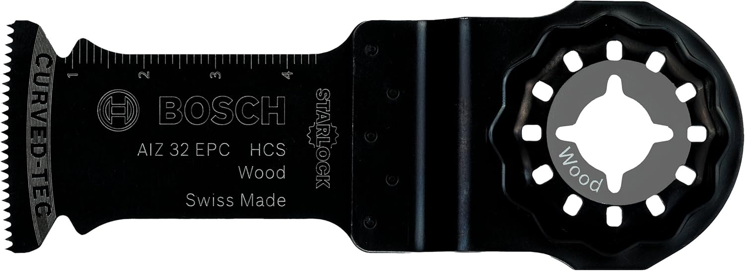 Bosch Professional 5x HCS Plunge Cutting Saw Blade AIZ 32 EPC Wood (for Softwood, 50 x 32 mm, Accessory Multitool)