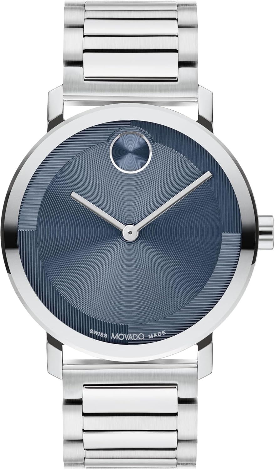 Movado Bold Evolution 2.0 Men's Watch - Swiss Quartz Movement, Stainless Steel Mesh Bracelet - 3 ATM Water Resistance - Luxury Fashion Timepiece for Him - 40mm