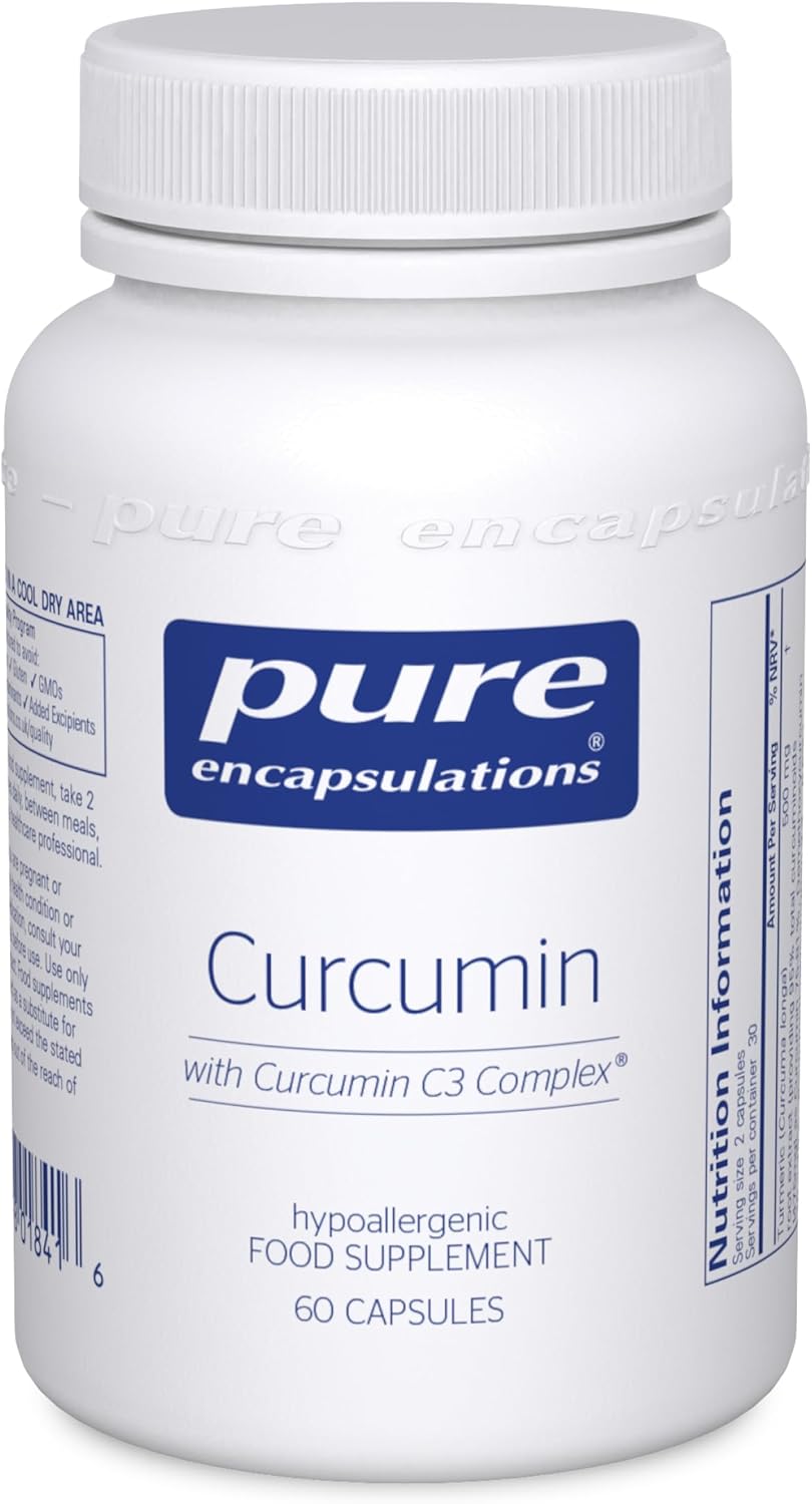 Pure Encapsulations Curcumin - High Potency Turmeric C3 Complex Supplement - 60 Capsules