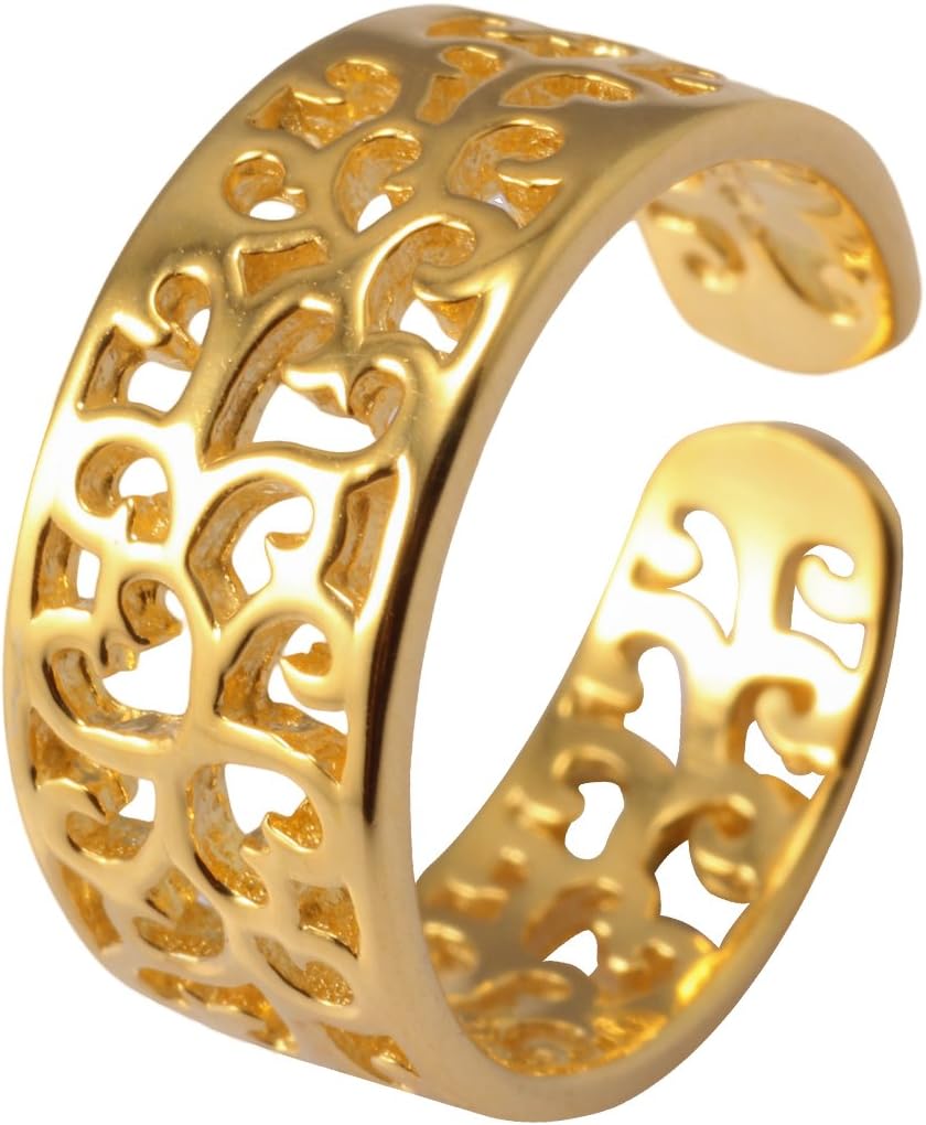 VIKI LYNN Toe Ring for Women 925 Sterling Silver Adjustable Open Ring Tail Ring Birthday mother’s Day Valentine's Day Gift for Women, Friend, Her