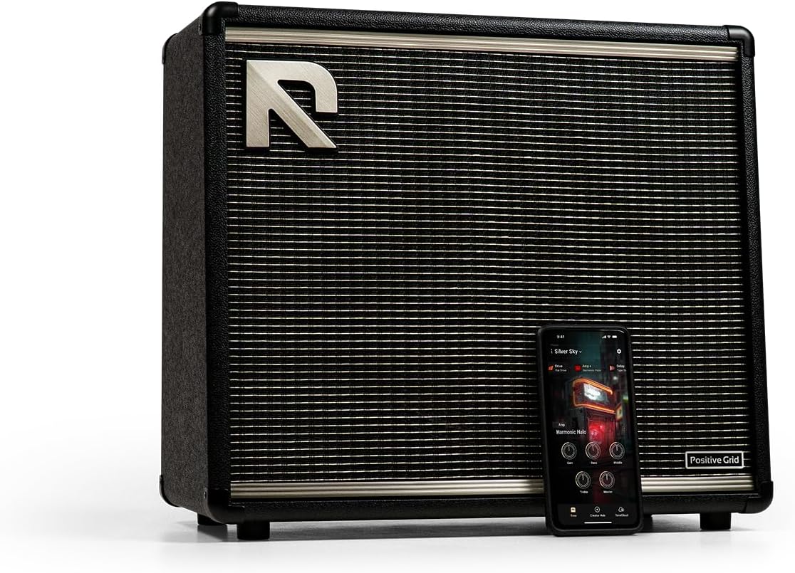 Positive Grid Reactor 50-Watt – Intelligent Guitar Combo Amp with Amp Intelligence, Tone Creation from Prompts, Photos & Audio, Selectable Wattage, USB Recording