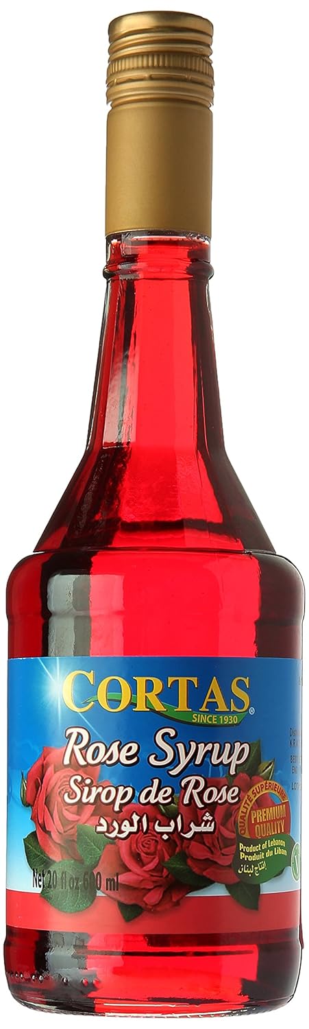 Cortas Rose Syrup, 19 oz