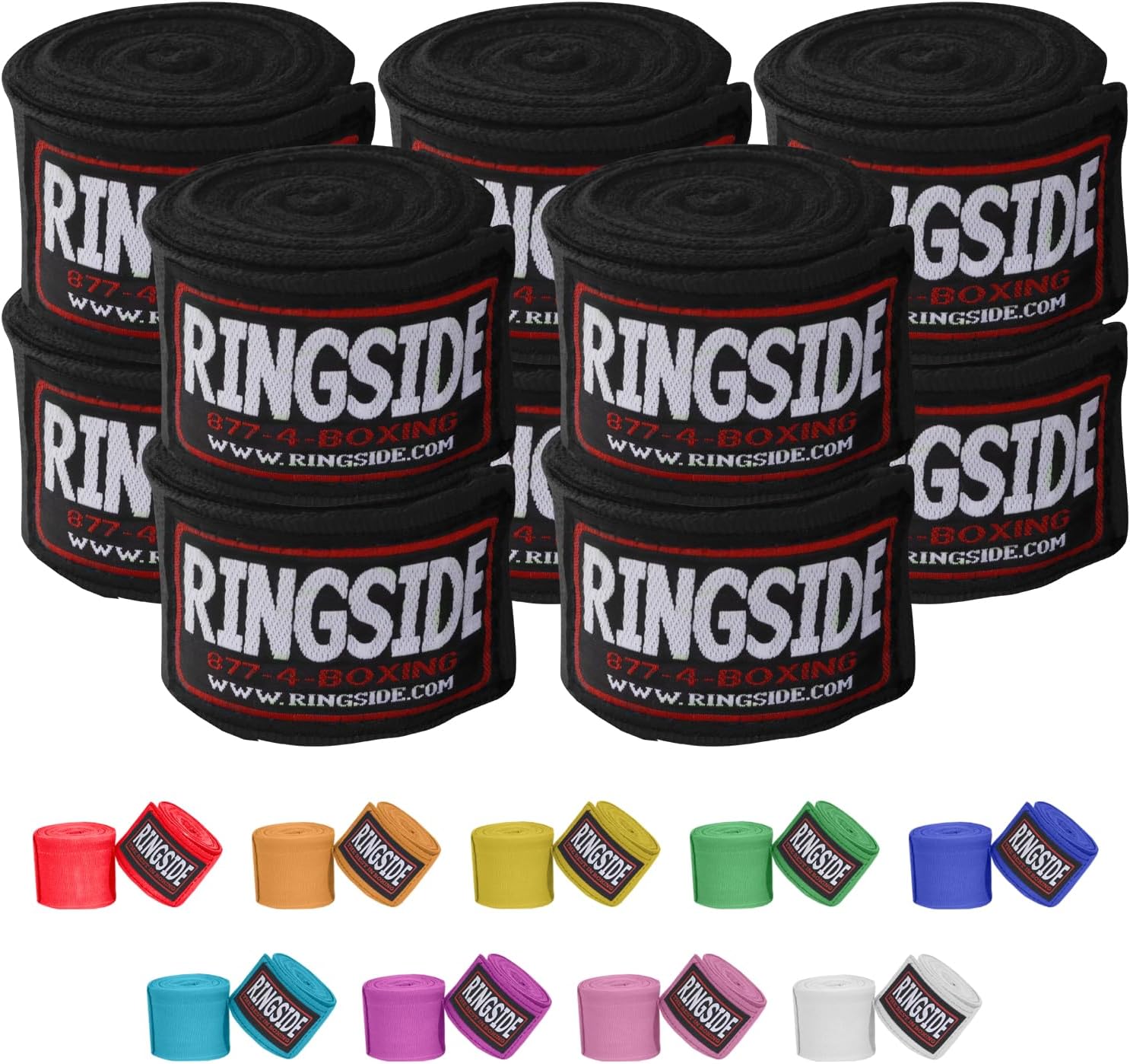 Ringside Mexican Style Boxing Hand Wraps (5 Pairs Pack)