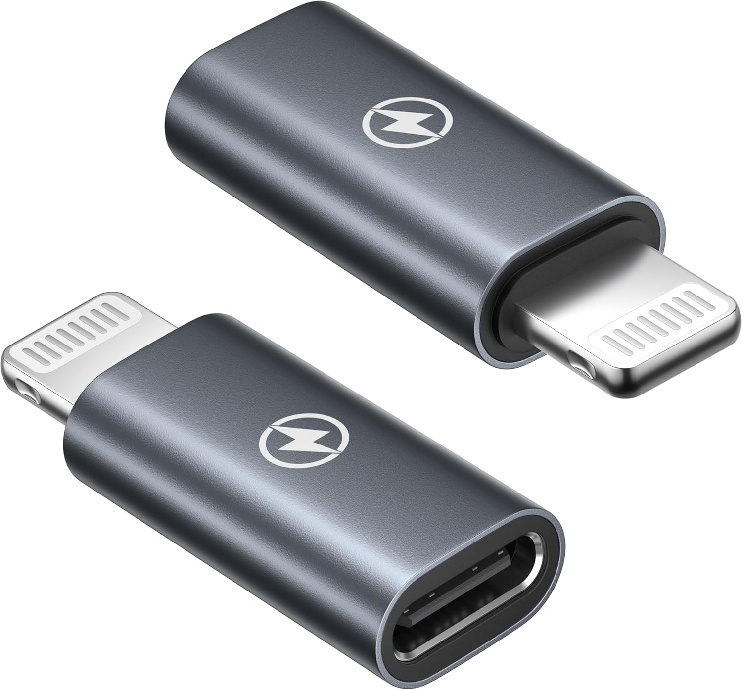 USB C to Lightning Adapter 2Pack, PD 36W Fast Charging USB C Female to Lightning Male Adapter for iPhone 14 13 12 11 Pro Max/XS/X/8/7/SE/iPad/iPod/AirPods, USBC to iPhone adapter Type C to lightning
