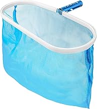 SUKKI Pool Skimmer Net - Heavy Duty Pool Net Pool Skimmer Deep Bag Leaf Cleaning Pool Rake Fine Mesh Net, Aluminum Frame Skimmer for Above Ground Pool