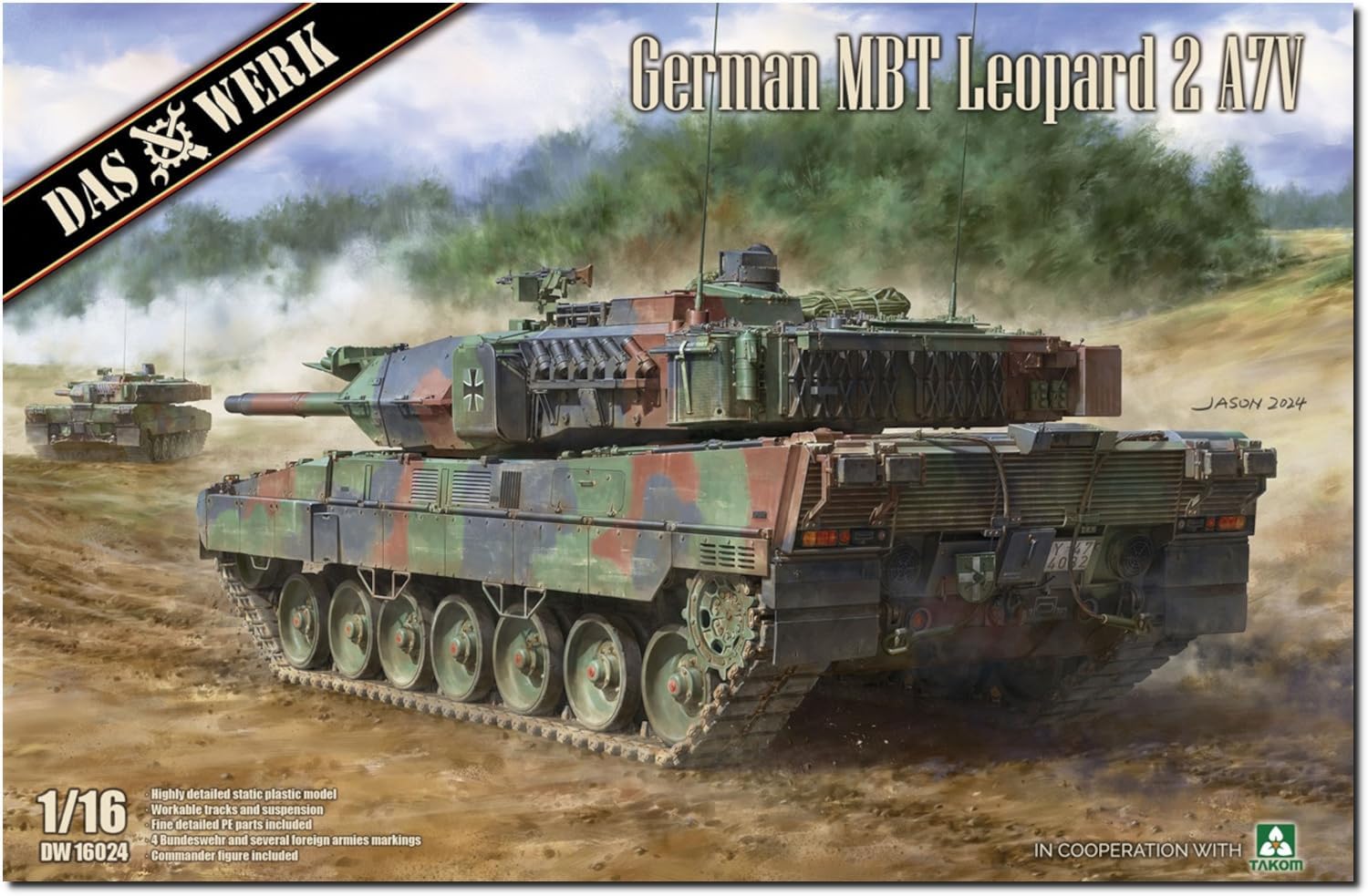 Das Werk 16024 German MBT Leopard 2 A7V 1:16 Model Kit