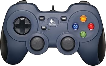 Logitech G F310 Wired Gamepad Controller Console Like Layout 4 Switch D-Pad PC - Blue/Black