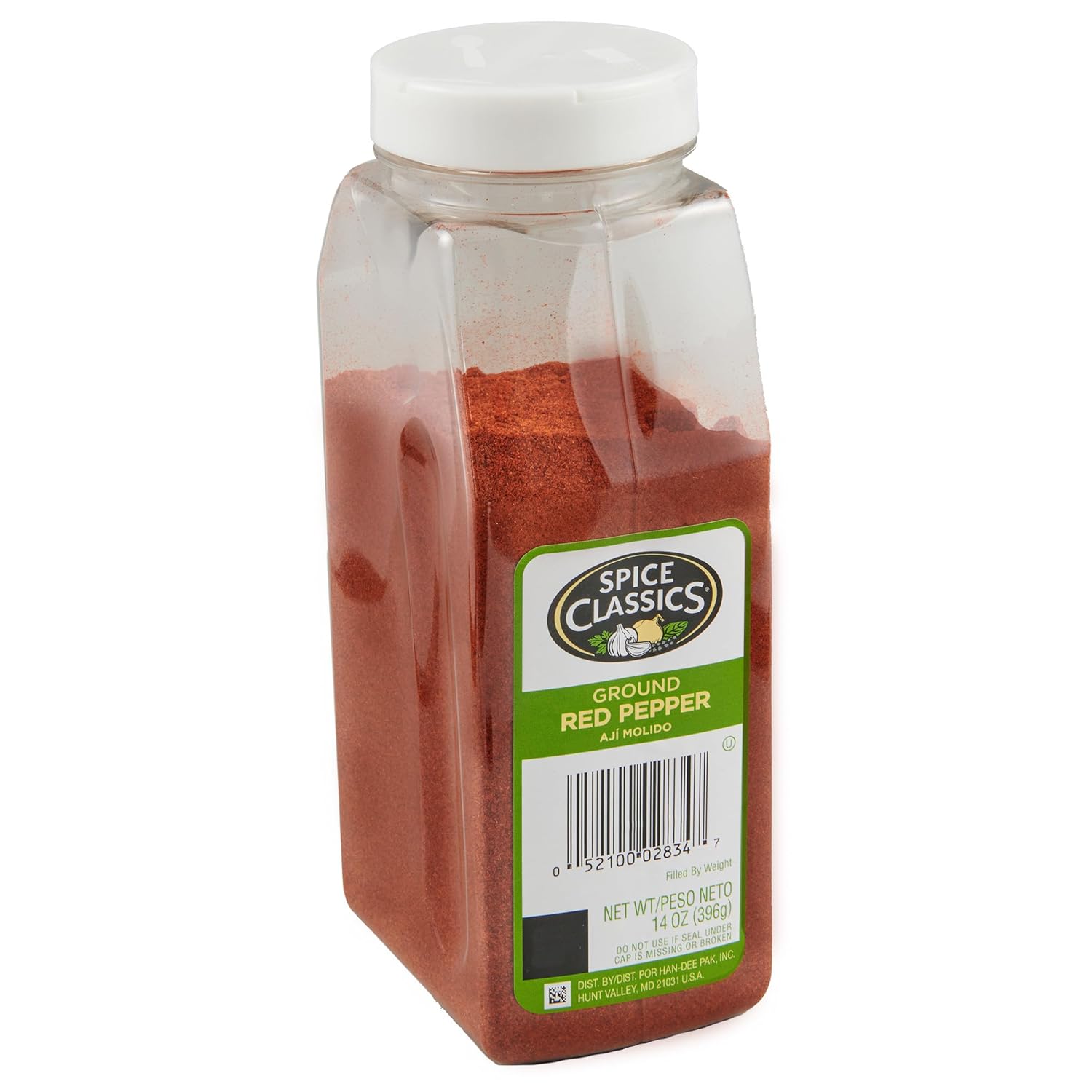 Spice Classics Ground Red Pepper, 14 oz - One 14 Ounce Container of Red Pepper Seasoning, Made from Dried Ground Red Chili Peppers for a Zesty Flavor