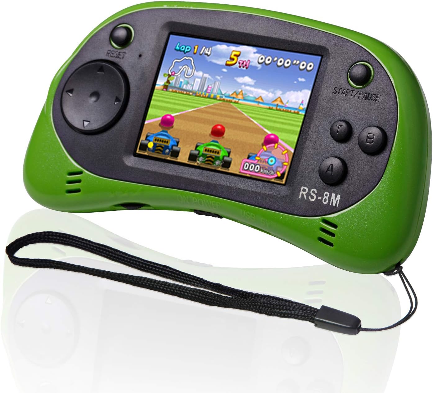 Kids Handheld Game Portable Video Game Player with 200 Games 16 Bit 2.5 Inch Screen Mini Retro Electronic Game Machine for Boys Girls (Green)