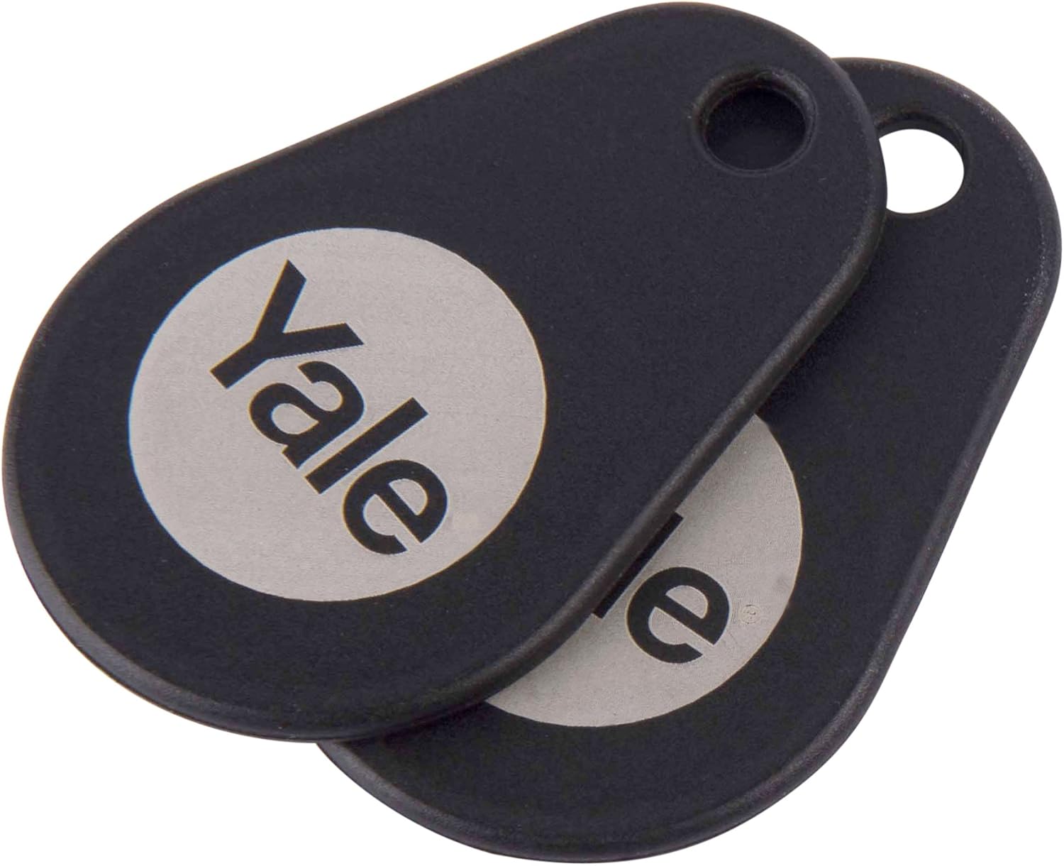 Yale P-YD-01-CON-RFIDT-BL Smart Door Lock Key Tags, Black, 2 Count (Pack of 1), One Size