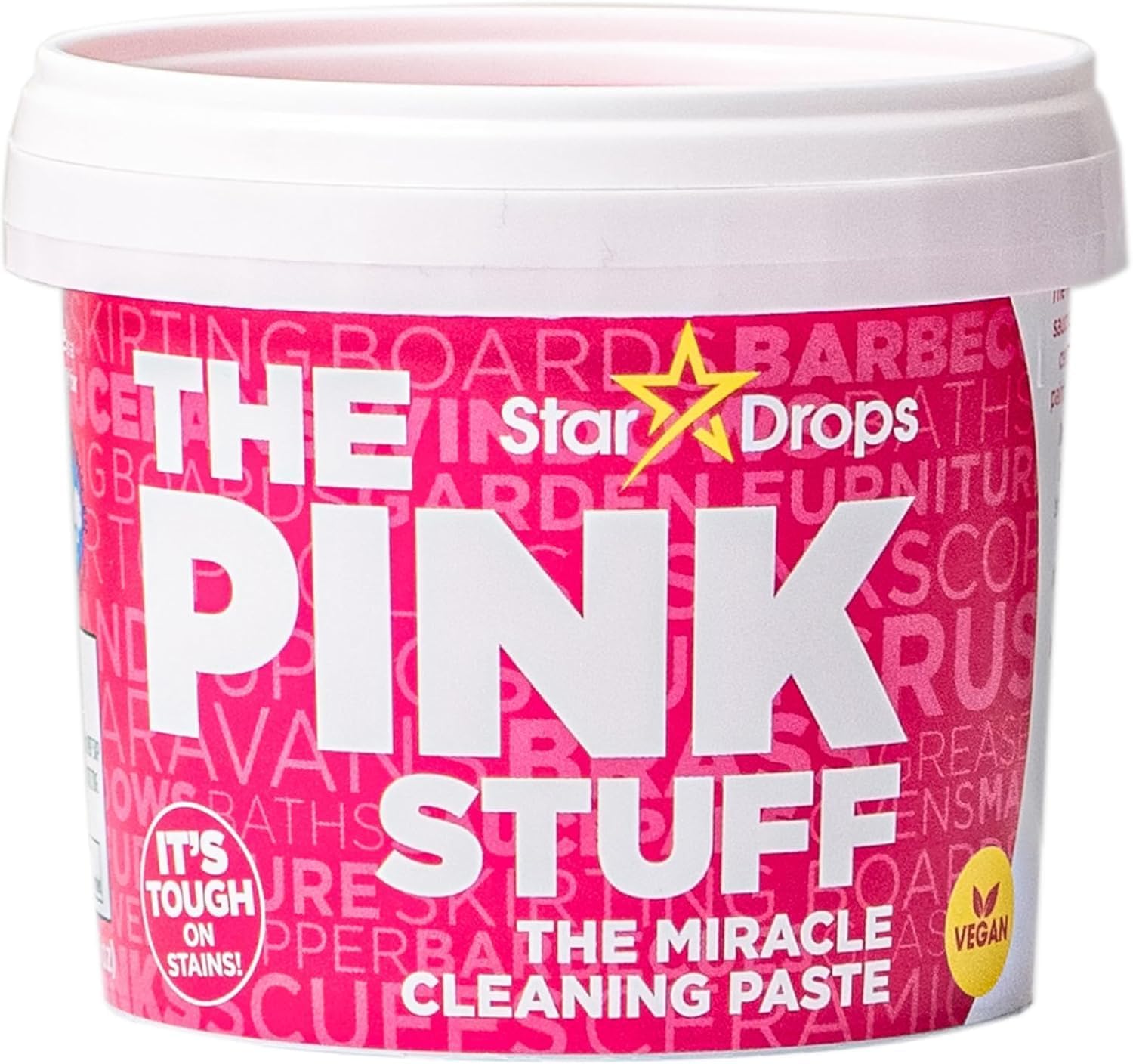 The Pink Stuff Miracle Cleaning Paste – 850g | All-Purpose Natural Cleaner | Tough on Stains, Grease & Grime | Vegan, Non-Toxic, Mild Abrasive | Kitchen, Bathroom, Outdoor Use