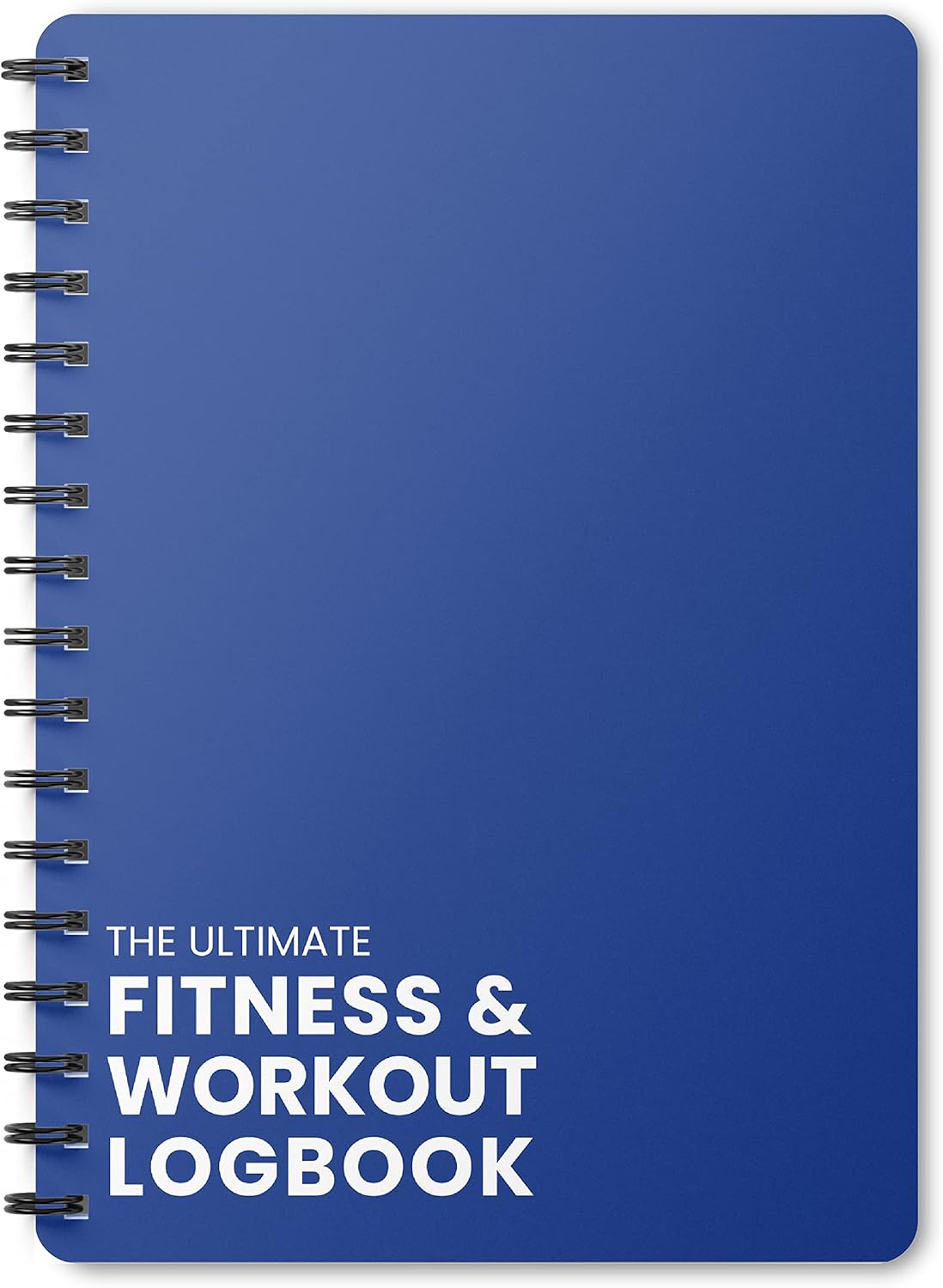 Ultimate Gym Workout Log Book, XL A5 Exercise, Fitness and Training Diary & Journal – 100 Page with Exercise, Cardio & Notes Sections, Set Goals & Track Progress - (Blue)