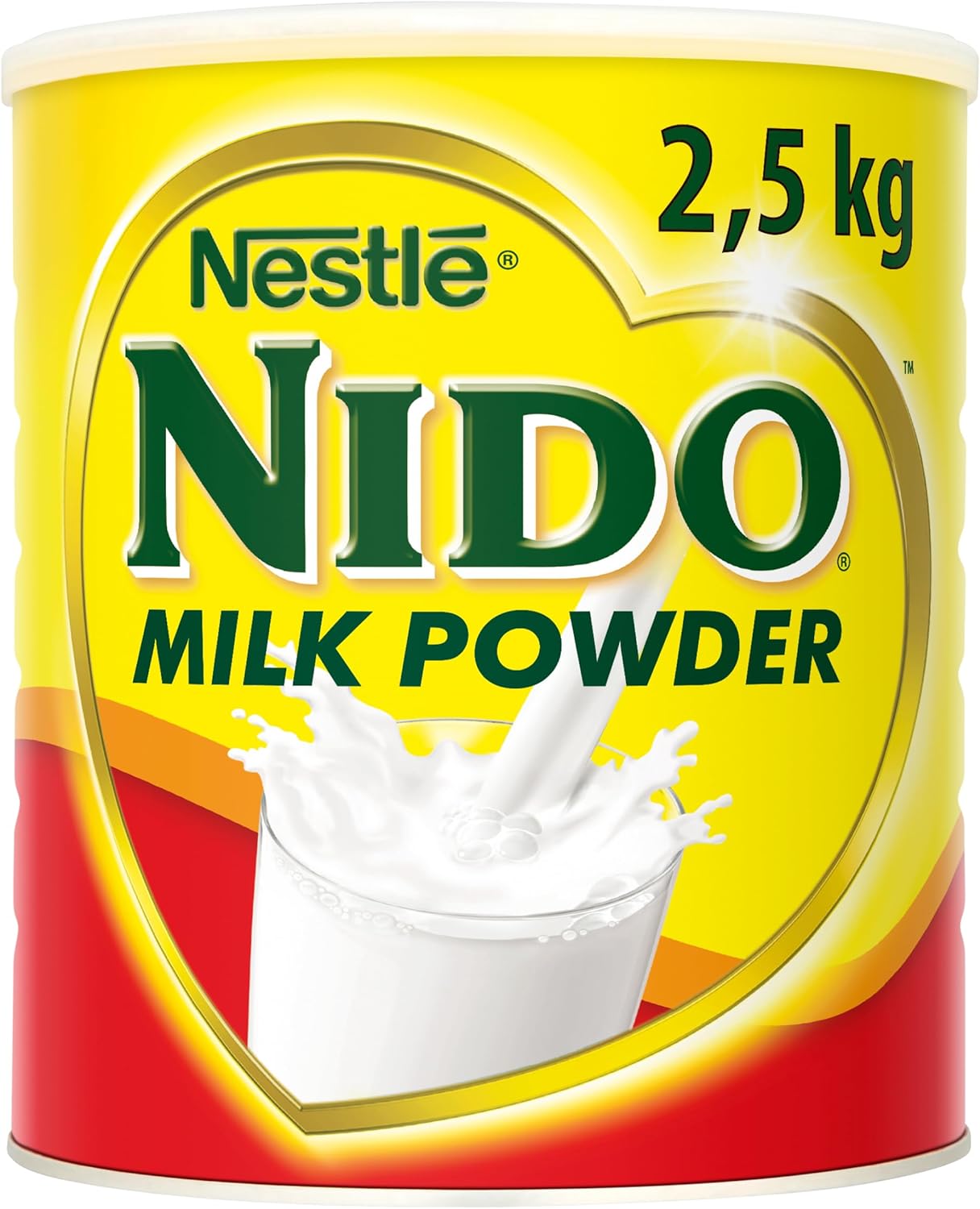 Nido Instant Full Cream Milk Powder, Substitute for Fresh Milk, for Tea & Coffee 2.5kg Tin