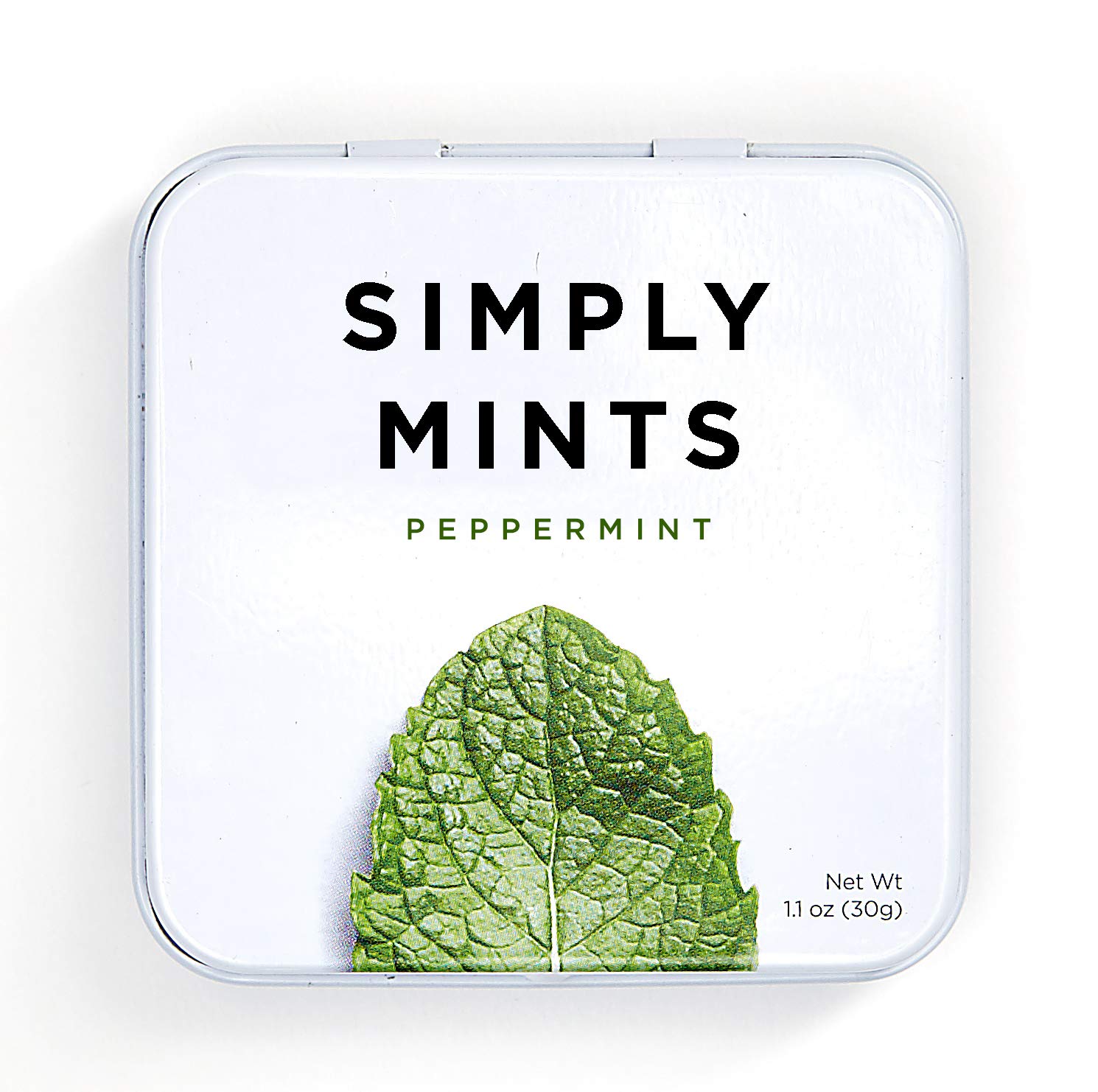 SIMPLY Mints | Peppermint Breath Mints | Pack of One (30 Pieces Total) | Breath Freshening + Aspartame-Free + Vegan + non-GMO