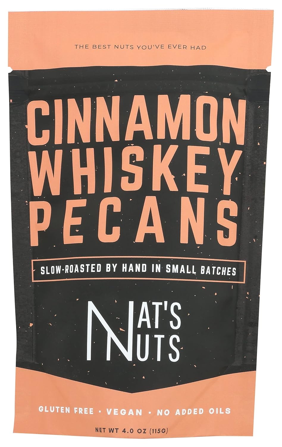 Nat's Nuts Cinnamon Whiskey Pecans, 4 OZ