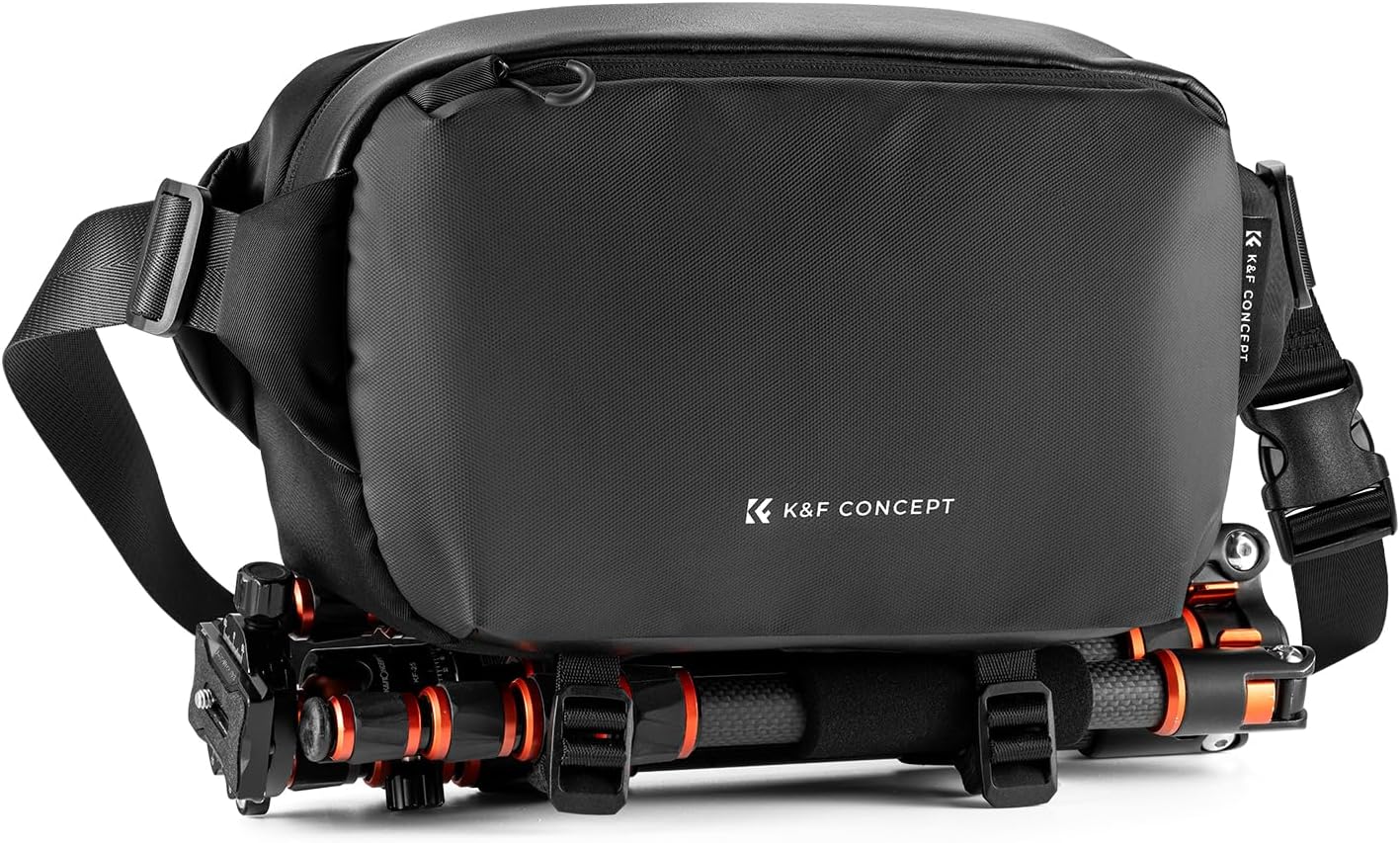 K&F Concept Camera Sling Bag, Camera Bag for DSLR and Lenses, Single Shoulder Camera Case Crossbody Bag with Tripod Holder for SLR Canon Sony Nikon Drone