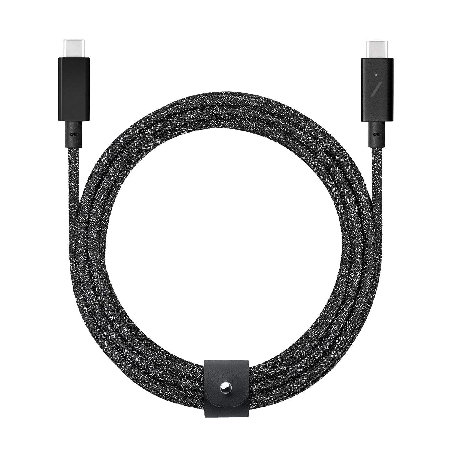 Native Union Type-C Belt Cable Pro - 240W USB-C to USB-C 8ft Ultra-Strong Charging Cable with Leather Strap Compatible with iPhone 16, 16 Pro Max, MacBook Pro 14"/16" M2, Air 15" M2 (Cosmos)