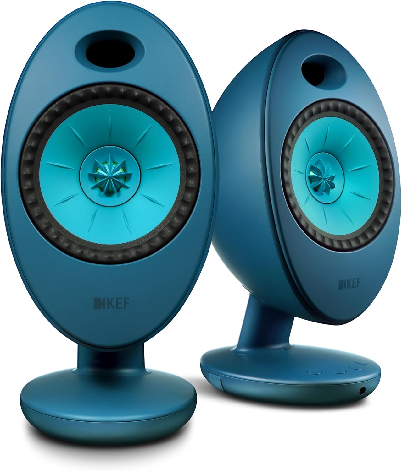 KEF Egg Duo Wireless HiFi Desktop Speakers (Pair, Teal)