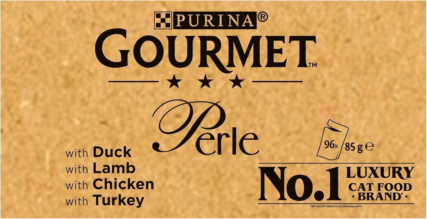 Gourmet Perle Chef's Collection In Gravy (Turkey, Chicken, Duck, Lamb) 96X85g