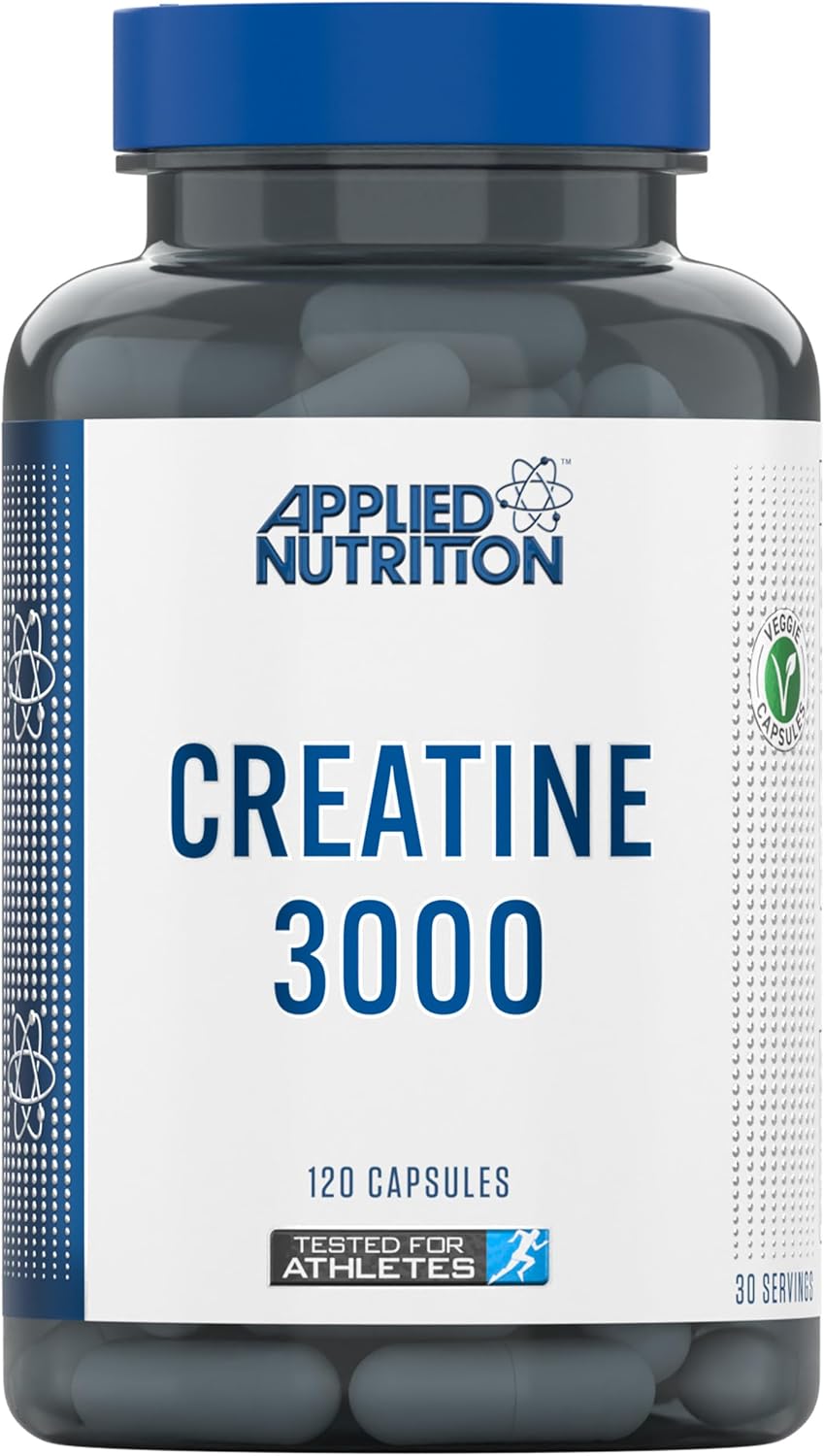 Creatine Monohydrate Capsules 3000mg Per Serving - Gym Supplement for Men & Women - Creatine Monohydrate Powder Alternative - Unflavoured Energy Supplement for Workout (120 Capsules - 30 Servings)