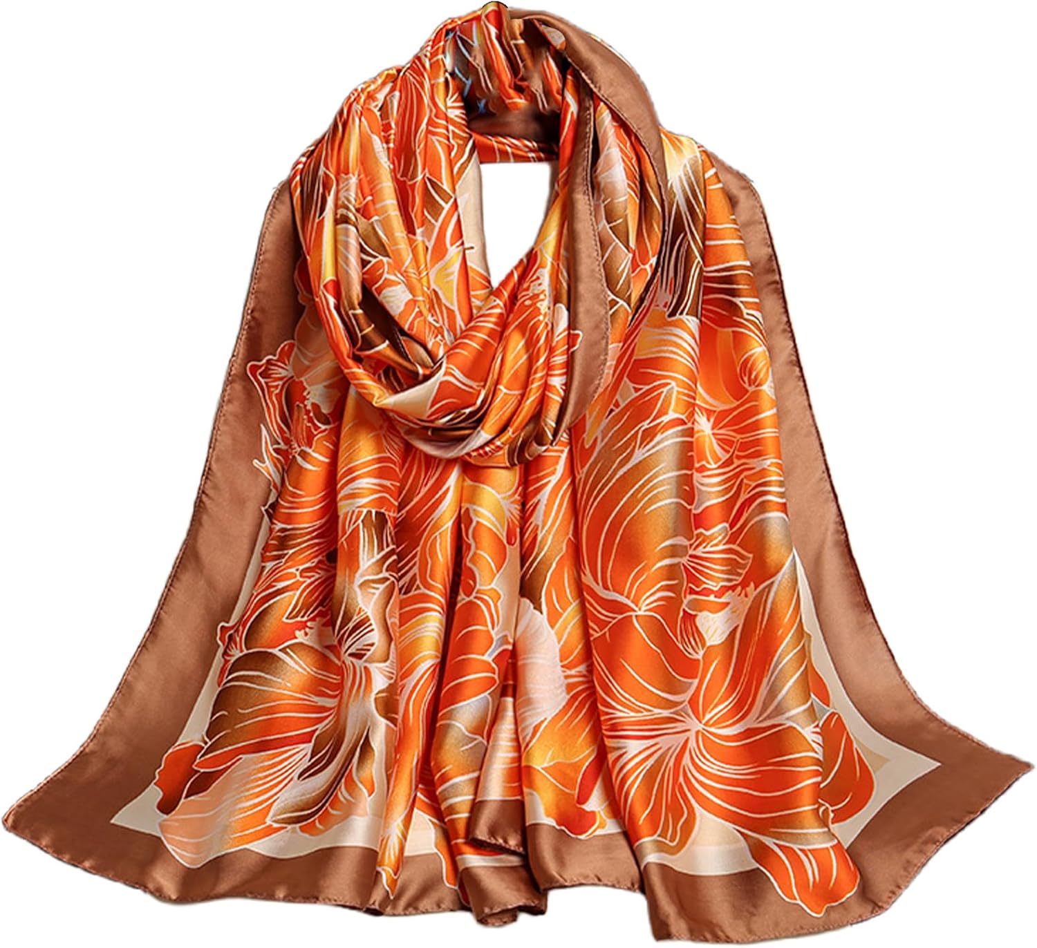 FAIRYGATE Satin Scarf Women Oversized Long Shawl Wrap for all Seasons Ladies Scarfs Gifts