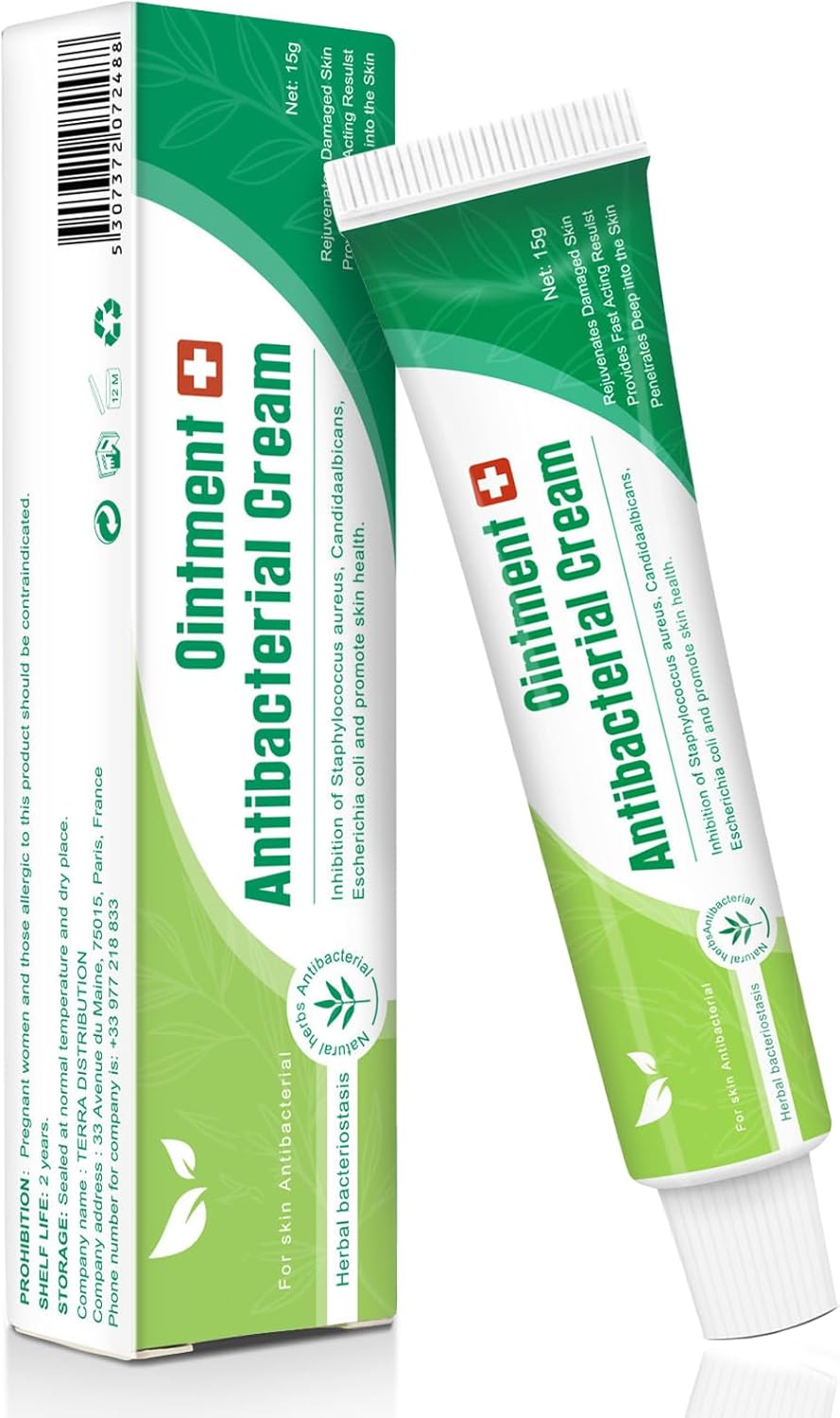 Xumann Antibiotic Cream for Body, Soothing Anti Antibiotic Ointment, Relieves Itchy Skin, for Man and Woman, 15 g