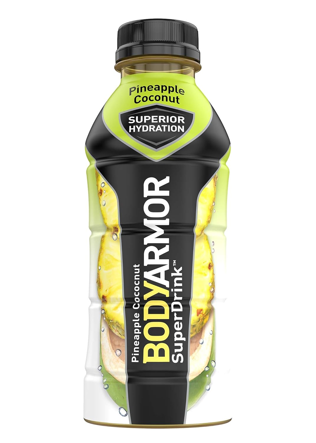 BODYARMOR Sports Drink Sports Beverage, Pineapple Coconut, Natural Flavors With Vitamins, Potassium-Packed Electrolytes, No Preservatives, Perfect For Athletes, 16 Fl Oz