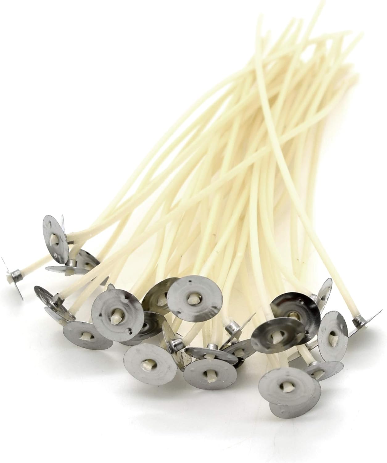 20 Wickworx Pre Waxed Wicks For Candle Making Teacup / Medium Candles (LX18). 100mm