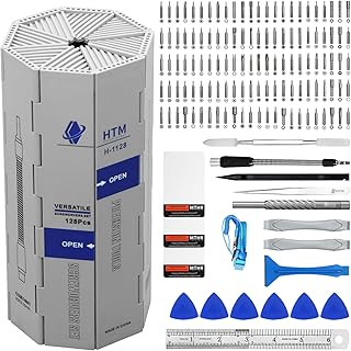 HengTianMei 142 in 1 Precision Screwdriver Set Professional Magnetic Repair Tool Kit for Computer, Laptop, Xbox, Macbook, Game Console (H1128)
