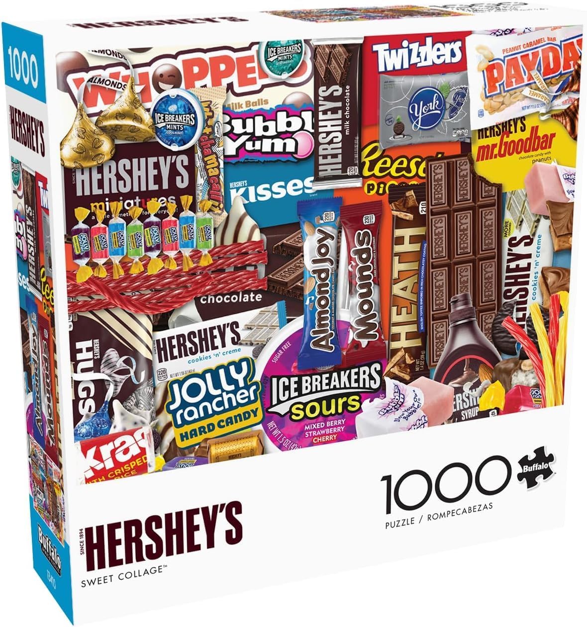 Buffalo Games - Hershey - Hershey's Sweet Collage - 1000 Piece Jigsaw Puzzle for Adults -Challenging Puzzle Perfect for Game Nights - Finished Size is 26.75 x 19.75