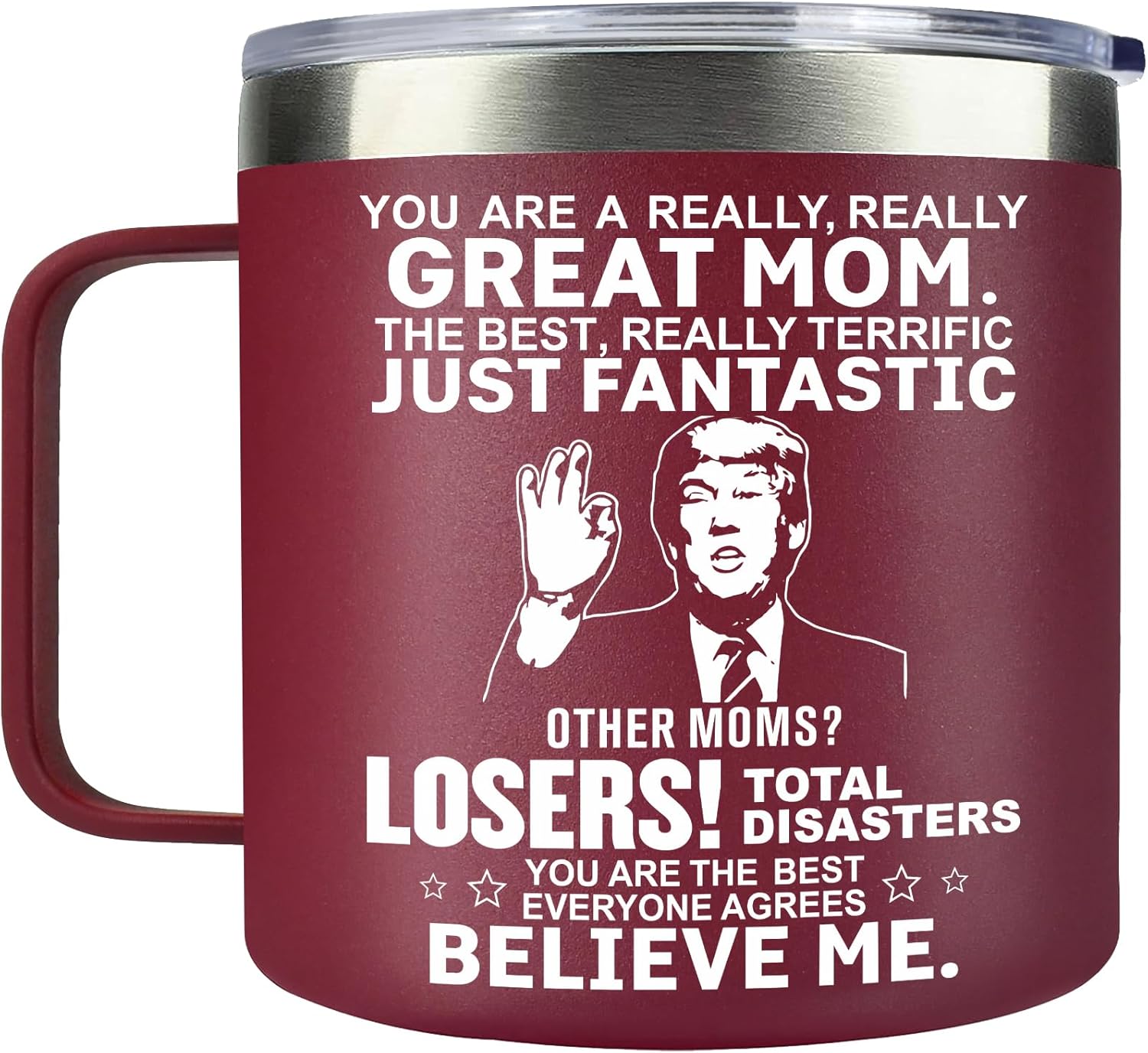 Gifts for Mom from Daughter Son-14 OZ Funny Coffee Mug, Christmas Stocking Stuffers Valentines Mothers Day Birthday Retirement Presents for Mom Women Grandma Stepmom Girlfriend Wife