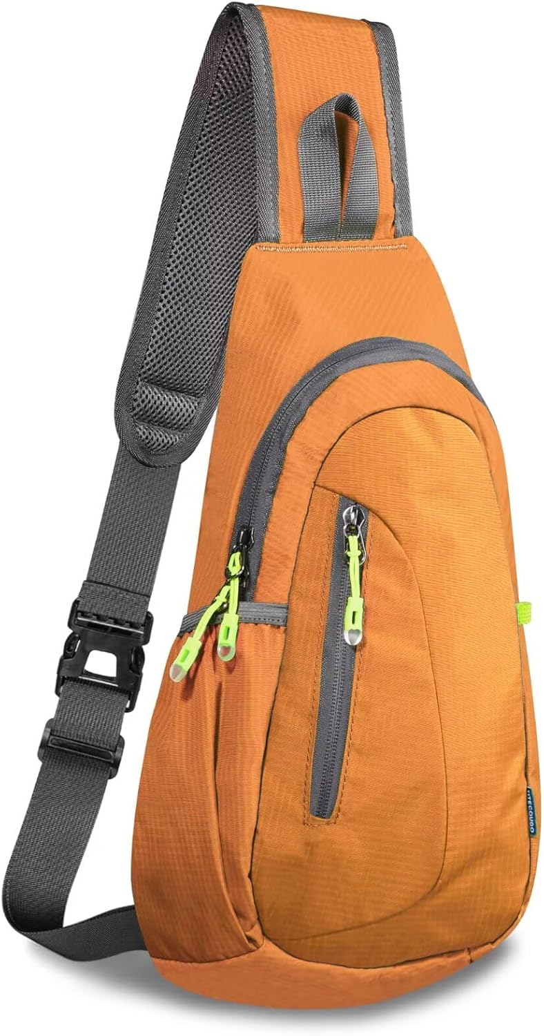 TITECOUGO Small Sling Bag, Lightweight Crossbody Backpack for Men Women Kids, Shoulder Bag for Sports and Outdoor