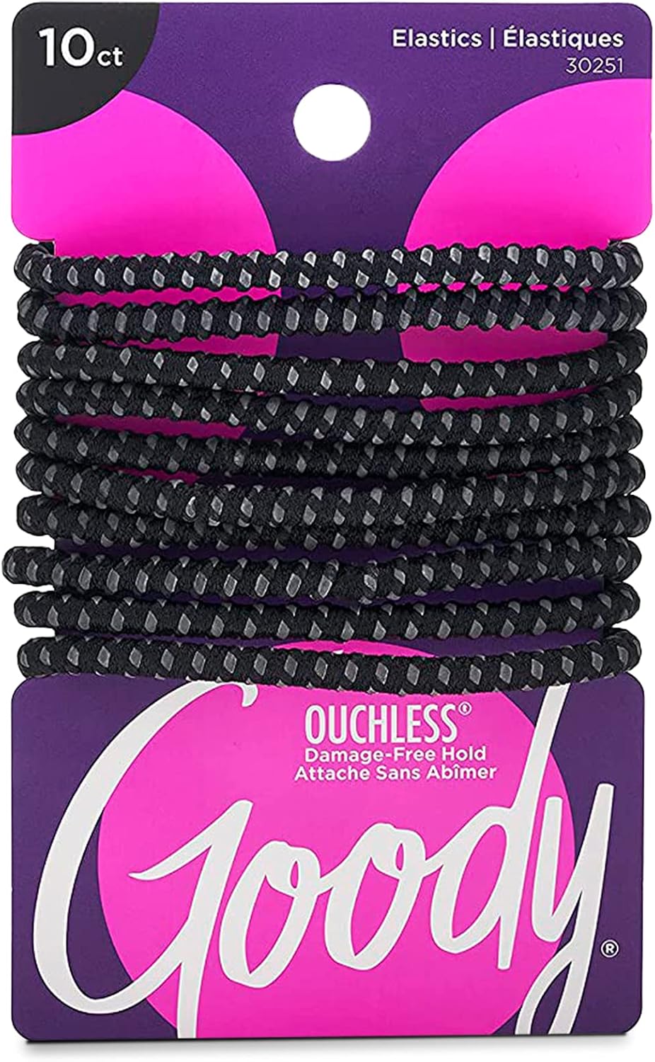 GOODY Products Stay Put Pony Round Black 10CT