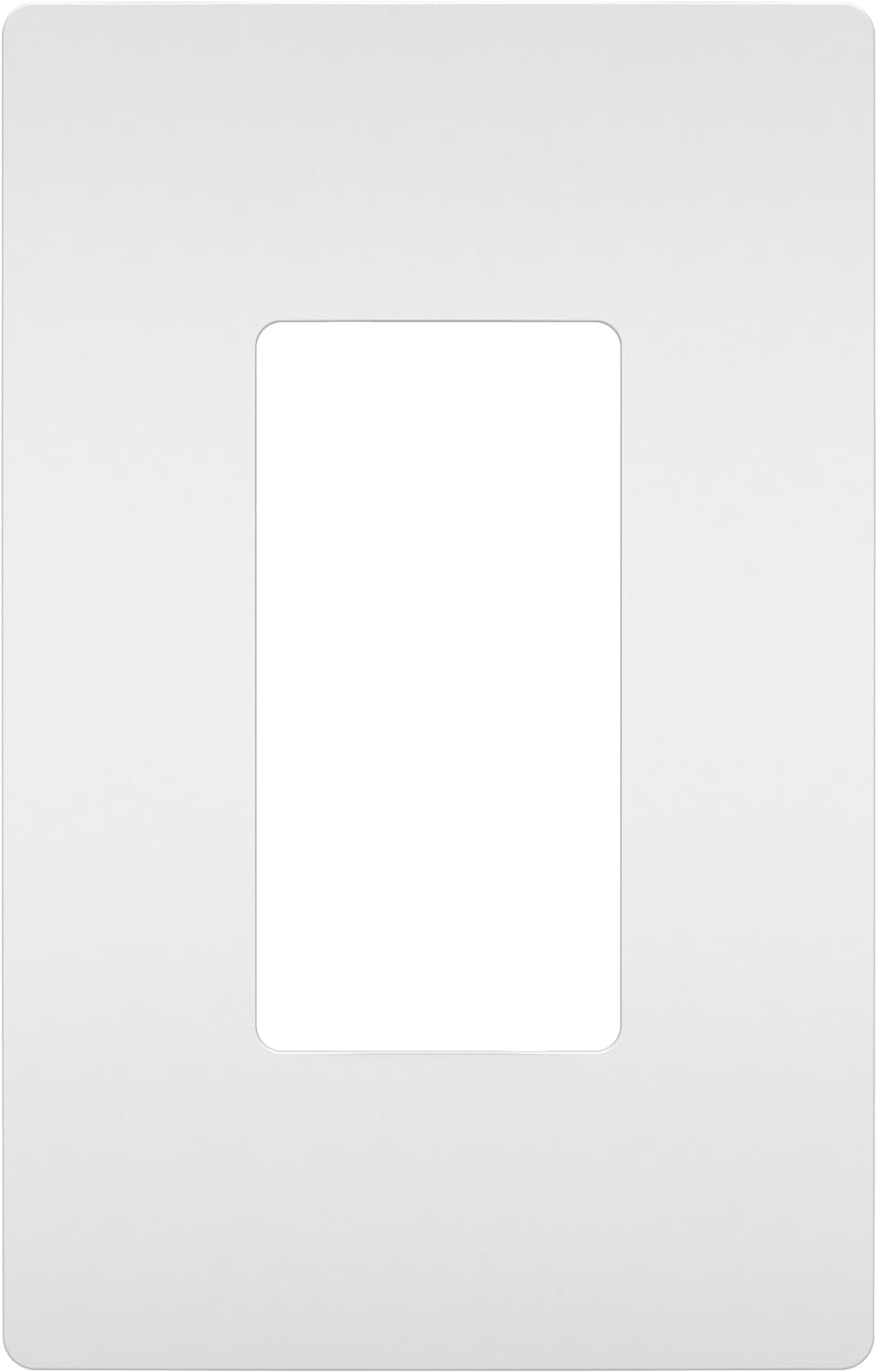 Legrand radiant Screwless Wall Plates for Decorator Rocker Outlets, 1-Gang, White, RWP26WCC10