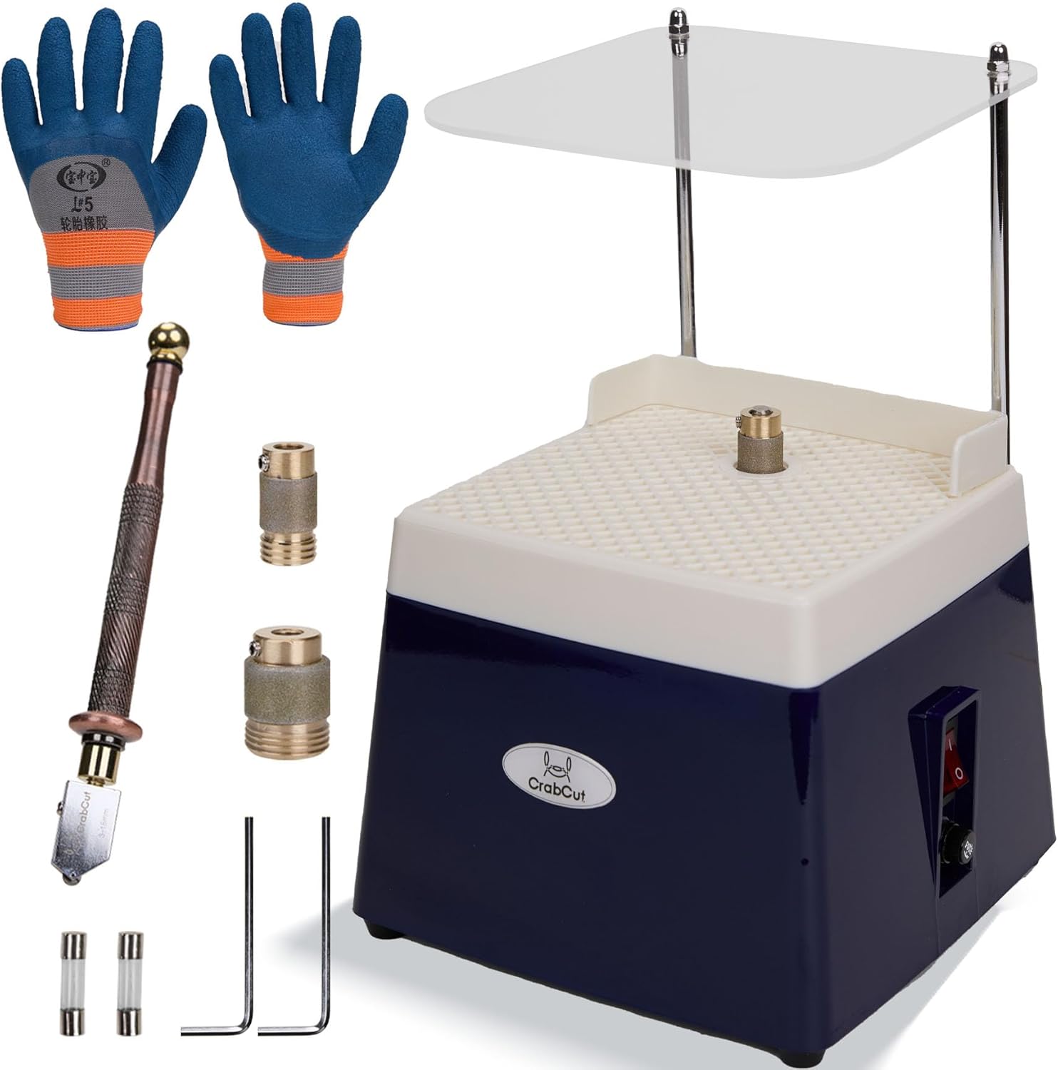 Stained glass grinder machine,Automatic Water-filling 360° Anti-Dust 110V 4200RPM Brushless Motor Mini Precision Edging Shaping Glasses Grinder for Glass Arts,Tile,Jewelry Making,Mosaics Decoration