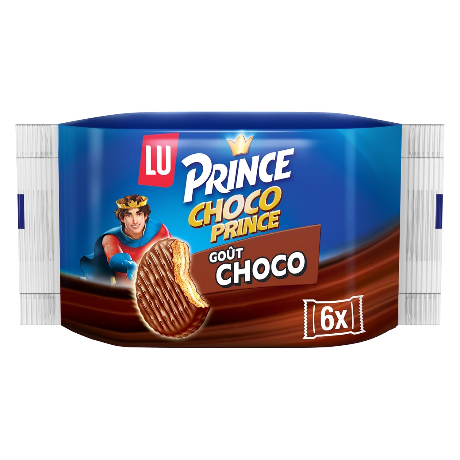 Lu Prince Choco Biscuits | 6 pieces with chocolate and vanilla flavor | Imported from Europe |