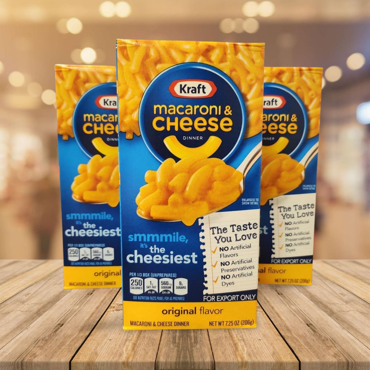 (3 PACKS) Kraft Original (USA) Mac & Cheese 206G, Original Gourmet Cheese Dinner, Instant Meal, American Food, Macaroni and Cheese, Comfort Food