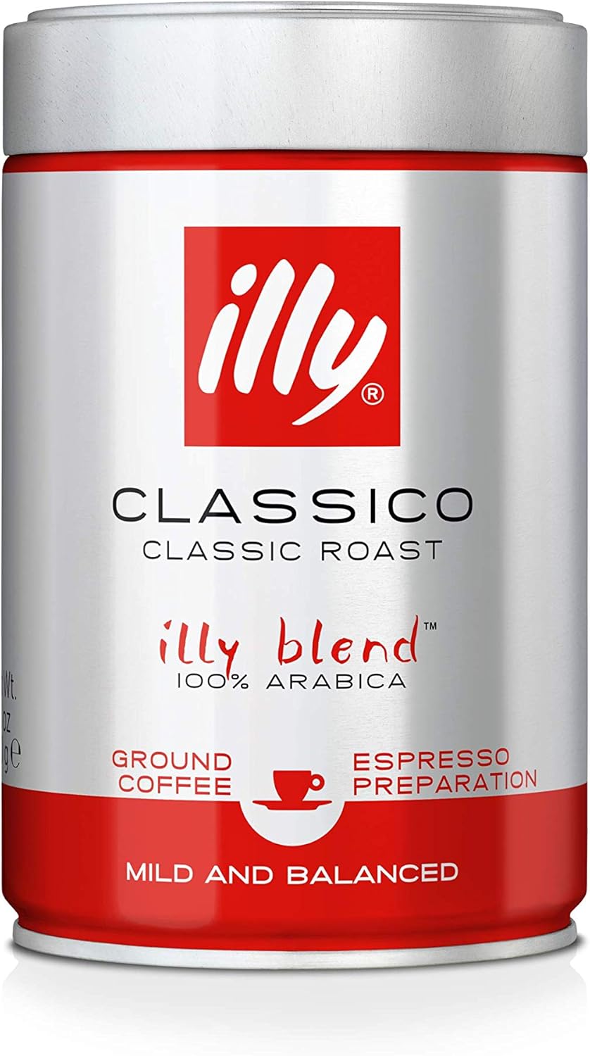 Illy - Espresso - Ground Coffee Medium Roast - 250g (Pack of 2)