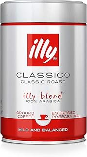 Illy - Espresso - Ground Coffee Medium Roast - 250g (Pack of 2)
