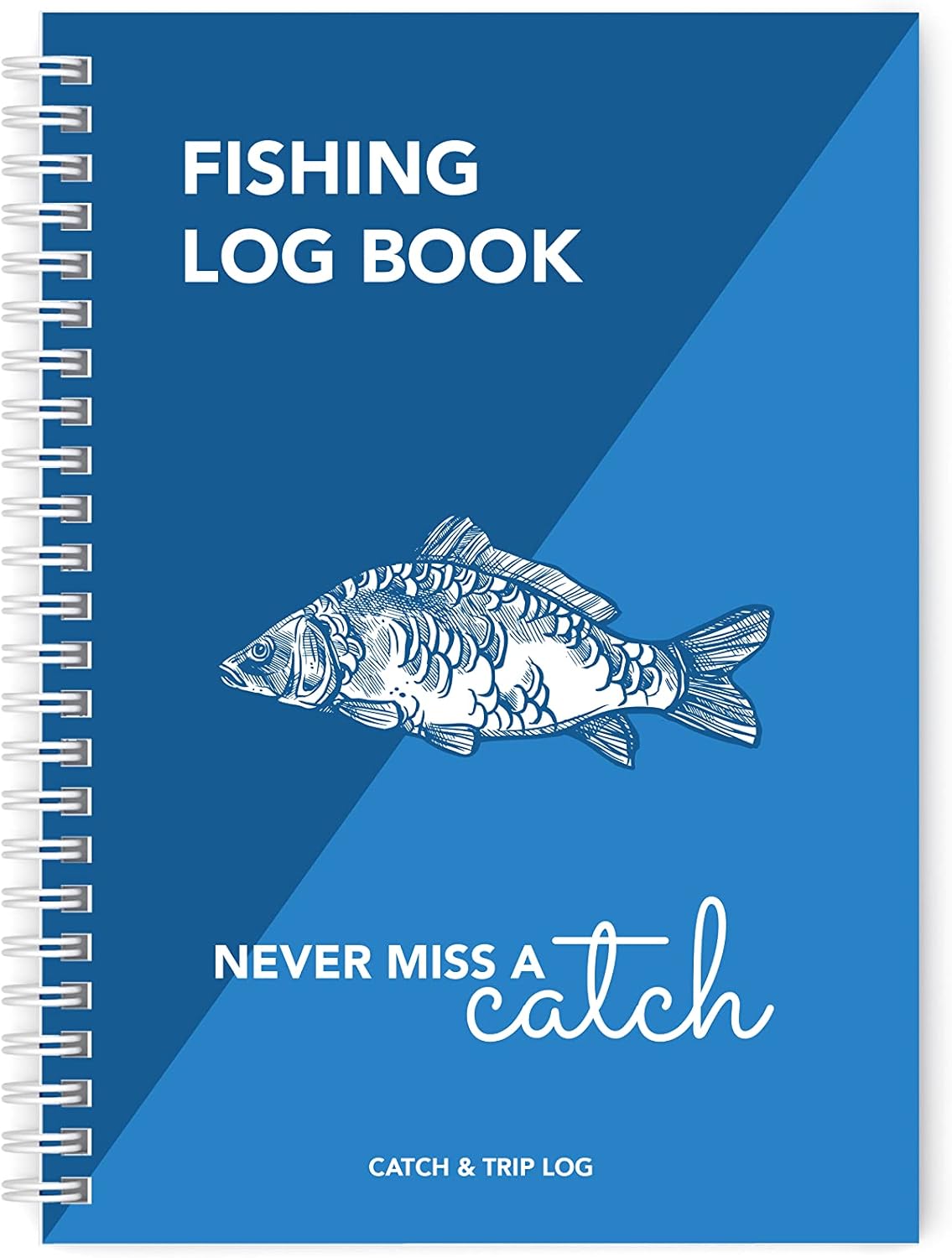 Fishing Log Book - The Perfect Logbook to record all your Trip Details and Catches - 104 pages with enough space for 52 Fishing Trips - An essential for all serious Anglers