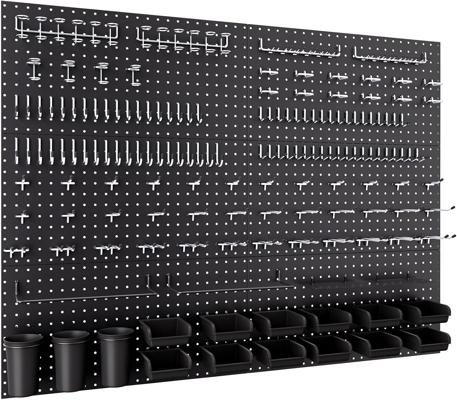 INCLY 48x36 Inch Metal Peg Board Kit 1/4" Pegboard Hooks Accessories
